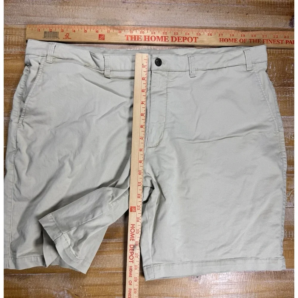 Duck Head Flat Front Khaki Short Mens 42 Beige Cotton Spandex Preppy B3
